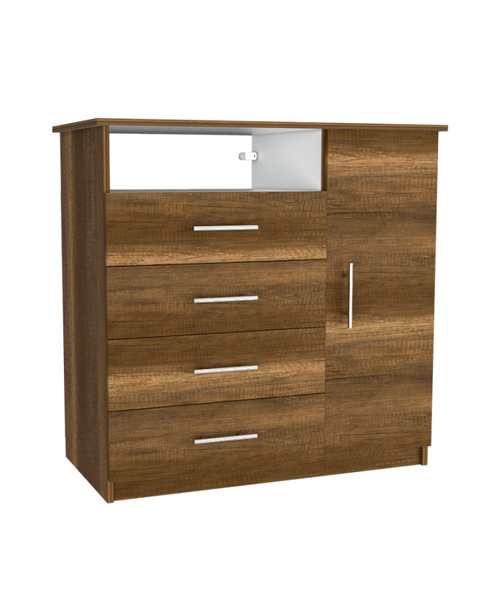 Organizador Barlovento, Cobre y Blanco, con Cuatro Cajones