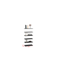 Entrepaño Flotante Coruña 80, Wengue X6 Unidades