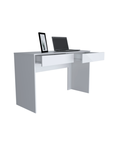 Escritorio Mantis, Blanco, con Dos Cajones Organizadores