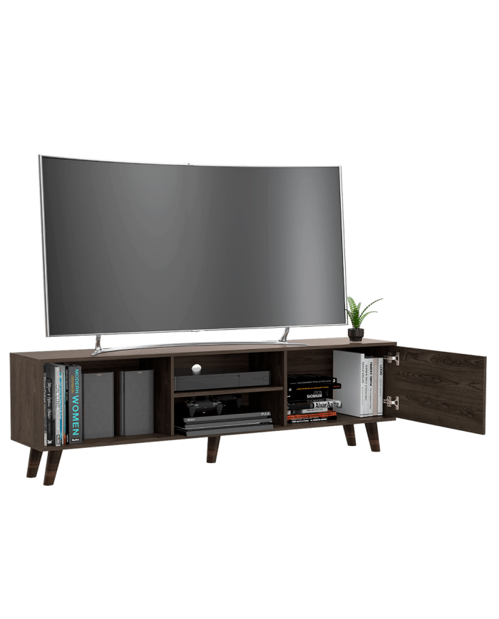 Mesa Para Tv Viena, Chocolate, Para Televisor de 70 Pulgadas