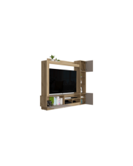 Mesa Para Tv Bayern, Café Claro, con Espacio Para Televisor de Hasta 65 Pulgadas