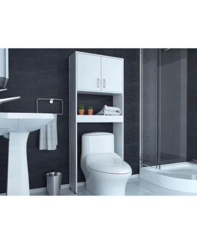 Gabinete de Baño Apolis, Blanco, Ideal Para Ahorrar Espacio