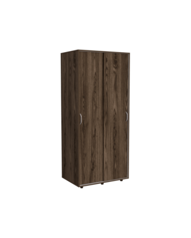 Closet Irmac, Chocolate y Blanco, con Dos Puertas Deslizables