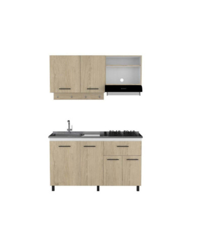 Cocina Integral Kane, Beige y Blanco, No Incluye Mesón